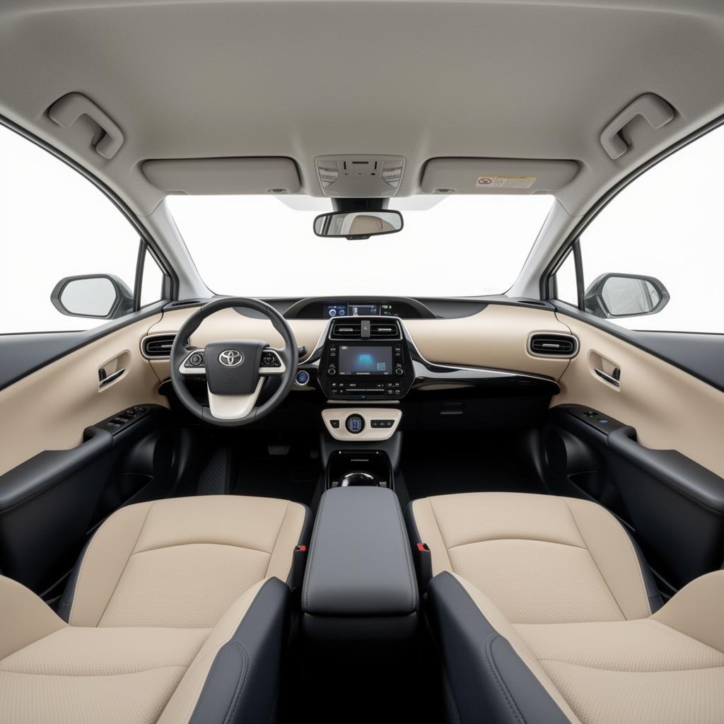 Toyota Prius interior cabin — replace with real CeyGo Prius interior photo